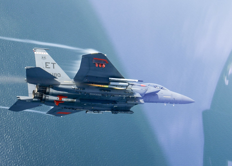 F-15 in flight